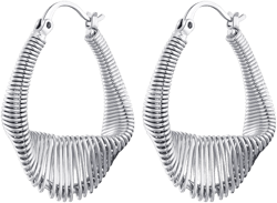 925 Sterling Silver Chunky Huggie Hoops