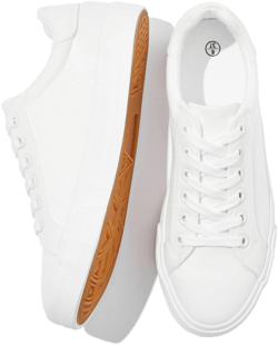 Women's Lace Up Canvas Tennis Shoes