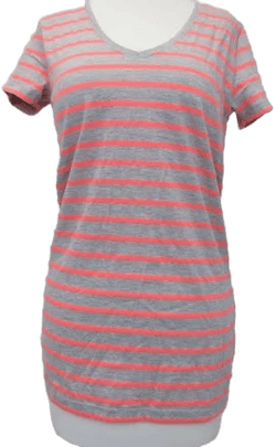 Long Tall Sally Women's Striped Neon Short Sleeve T-shirt