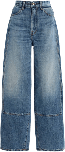 RÙADH Exclusive High-Rise Curved Rigid Jeans