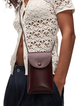ARKET Leather Cross Body Phone Case