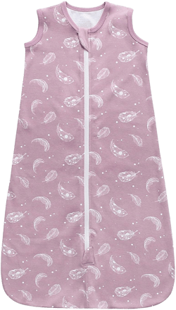 Owlivia Baby Sleep Sack Organic Cotton Sleeping Bag with 2-Way Zipper,100% Organic Cotton Wearable Blanket,Unisex Sleep Sack(Feather Mauve, 3-12 Months) 0.5tog 3-12 Month 0.5tog Feather Mauve