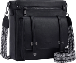 Roulens Vegan Leather Multi Pocket Crossbody Bag