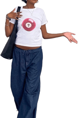 Amiblvowa Women's Y2K Slim Fit Baby Tee