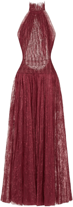 Montsand Smocked Lace Maxi Dress