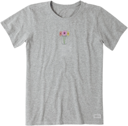 Life Is Good Women's Gerbera Flower Jar T-Shirt