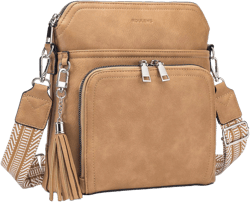 Women's Leather Tassel Crossbody Purse