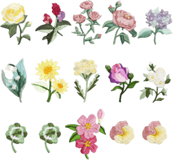 Modixun Mini Flowers Iron On Patches