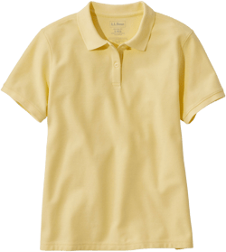 L.L.Bean Women's Premium Double L Relaxed Fit Cotton Polo