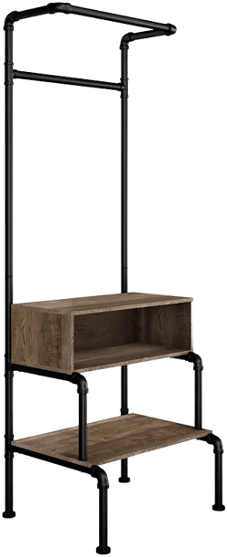 Furniture of America Lille Open Shelf Clothes Rack