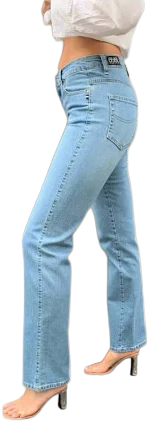 Straight Leg. I Am Jane Jeans. Mid Rise. Soft Blue US 28 / Soft Blue