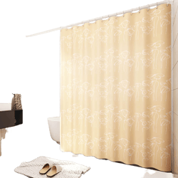 DEARARTBath Flower Pattern Shower Curtain Liner for Bathroom, 60''W*72''L inch Fabric Shower Curtains with Grommet and Hooks, 100% Waterproof and Machine Washable, Easy Clear Easy Care Flower 60"W x 72"L (Pack of 1)