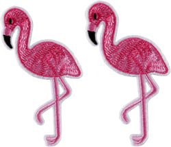 Flamingo Iron On Patches - 10 PCS Embroidered Iron Patches for Clothing,Jeans,Jackets,Hats,Shoes