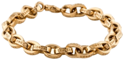 Chrome Hearts 22K Paper Chain Bracelet