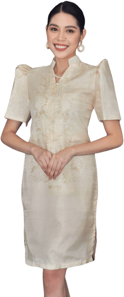 Sophie Filipiniana Organza Barong Dress