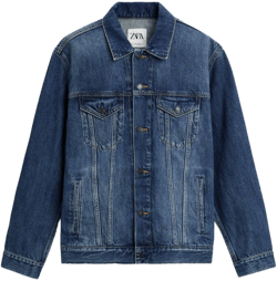 Zara Men's Basic Denim Jacket