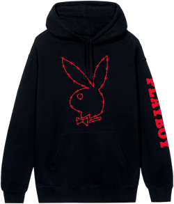 Playboy Tough Love Rabbit Head Hoodie