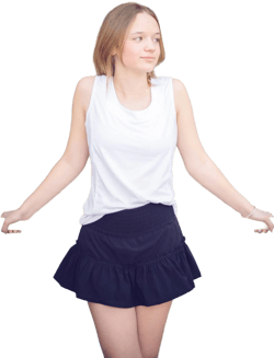 The Bubble Lexi Ruffle Back Tennis Top