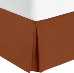 Nestl Pleated 14 inch Tailored Drop Bed Skirt Soft Double Brushed Premium Microfiber Ruffle Bed Skirt