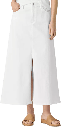 Eileen Fisher Denim Straight Skirt