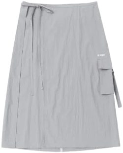 Women's Woven Midi Wrap Skirt