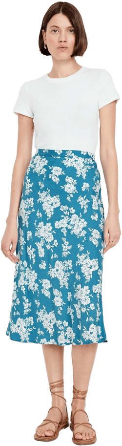 Old Navy Women's Crepe A-Line Midi Skirt