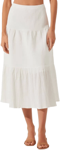 Astr The Label Tiered Midi Skirt