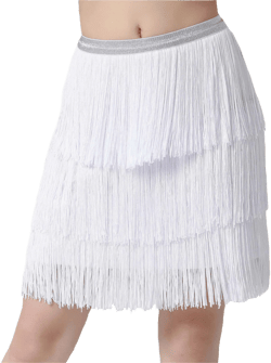 Cielary Women's Fringe Latin Dance Skirt