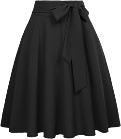 Belle Poque Women's High Waist Flared A-Line Skirt with Pockets