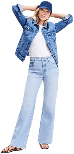 Loft Women's Mid Rise Relaxed Straight Jeans