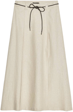 Zara Women's Linen Midi Skirt