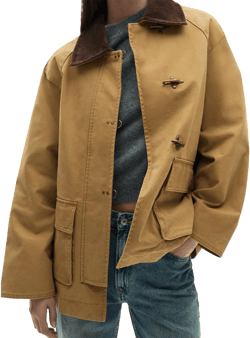 Lumister Women's Oversized Canvas Barn Jacket