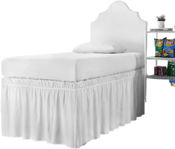 Dormco Ruffled Dorm 32-inch Drop Bed Skirt