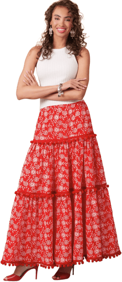 Butterick Easy to Sew Misses' Loose-Fitting Tiered Skirts Sewing Pattern Packet