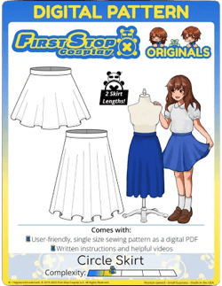 FSCO Women's Digital Dual-Length Circle Skirt