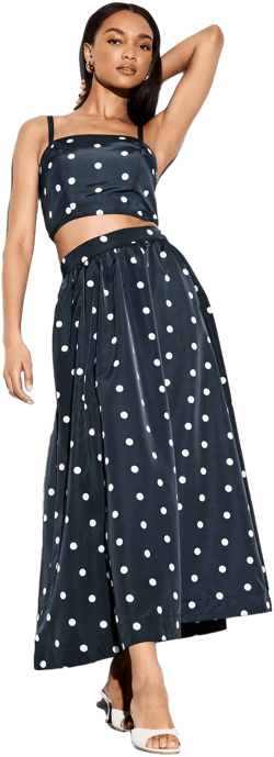 Old Navy Women's High-Waisted Taffeta Midi Skirt