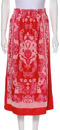 Gucci Limited Edition Floral Fantasy Midi Skirt