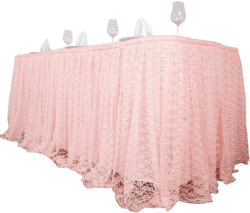 Balsacircle Lace Banquet Table Skirt