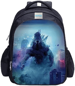 MATMO Monster Backpack for Boys Girls Kids Monster Print Backpack Cool Pattern School Bag (Backpack 23-4)