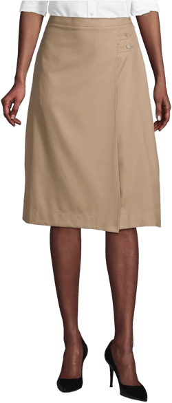 Lands' End Women's School Uniform A-Line Skirt Below the Knee