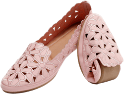 Women's Round Toe PU Leather Ballet Flats