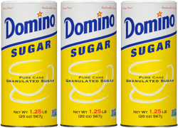 Domino® Granulated Sugar, 20 oz Canister, Sugar Container (Pack of 3) 60 Ounce (Pack of 3)