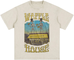 Bellelement Waffle House Vintage Acid Wash T-Shirt
