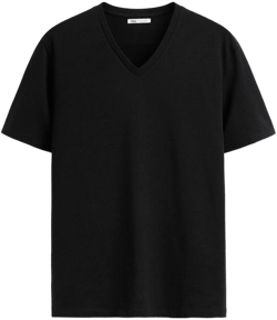 Zara Men's Basic V-Neck T-Shirt