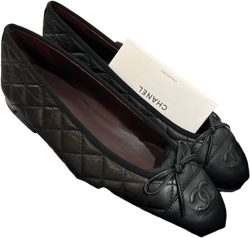 CHANEL Quilted Calfskin Ballet Flats