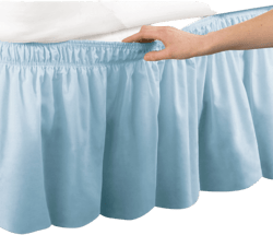 Collections Etc Elastic Bed Wrap Ruffle Bed Skirt