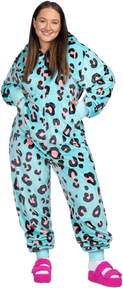 Blue Floral, L/XL | Onesie | The Oodie Onesie | The Oodie