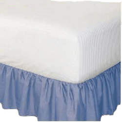 Solid Color Hollow Ruffle Bed Cover