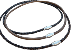 Genuine Leather Necklace with Magnetic Clasp