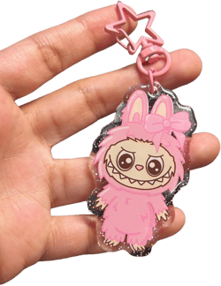 Holographic Epoxy Acrylic Keychain